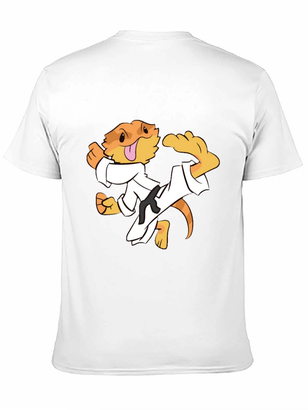 Karate Lizard Black T-Shirt