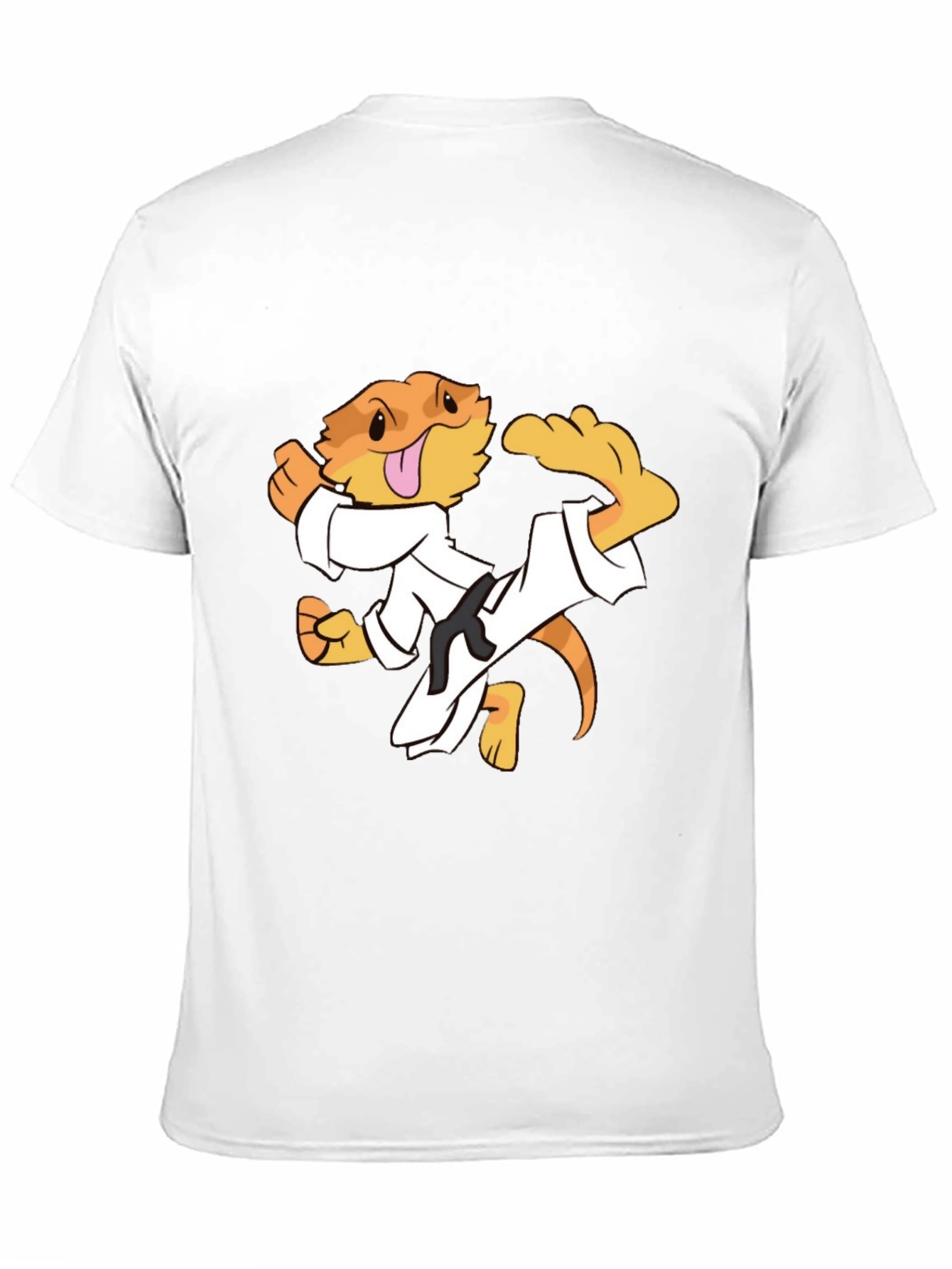 Karate Lizard Black T-Shirt
