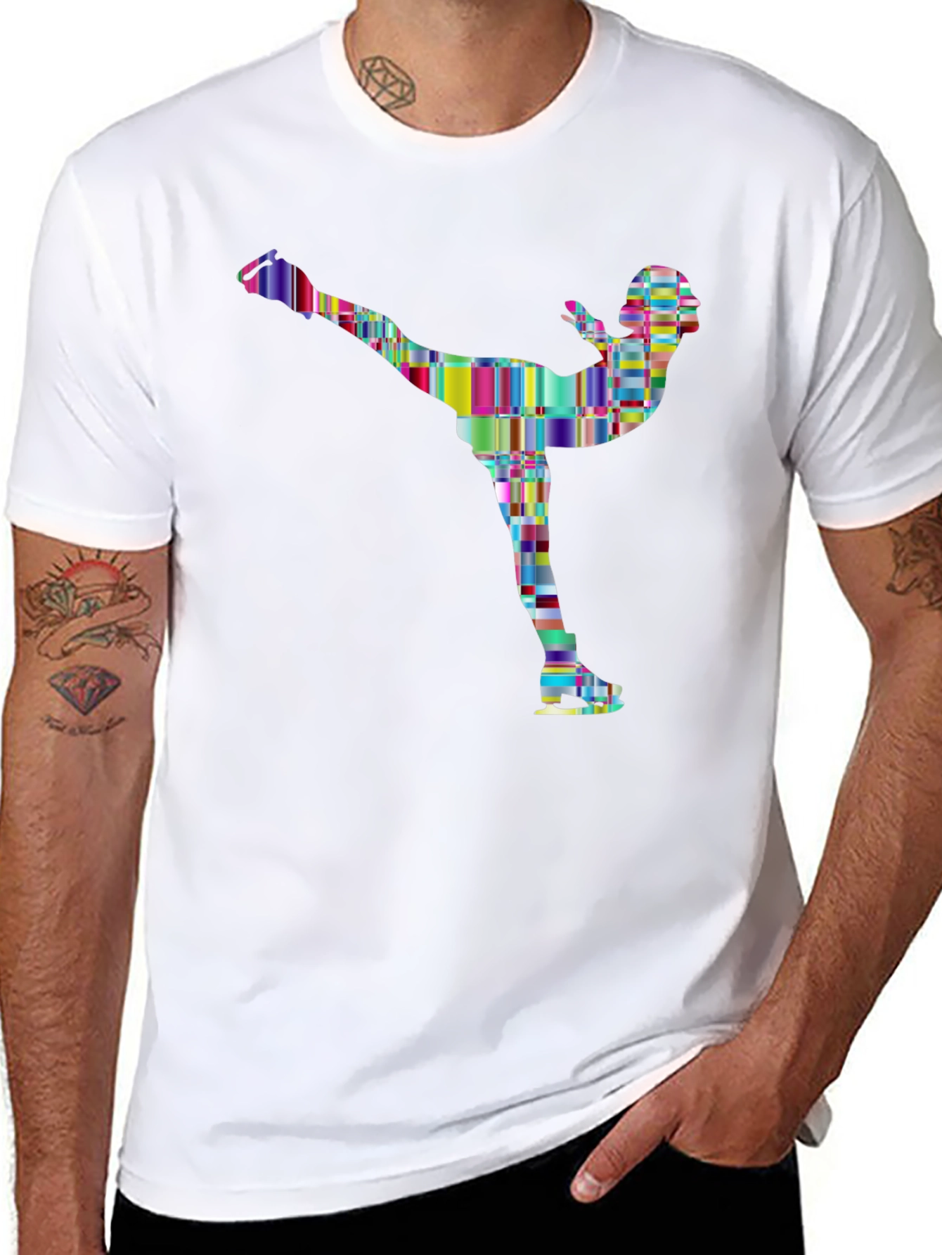 Figure Skating Graphic Tee - Colorful Design