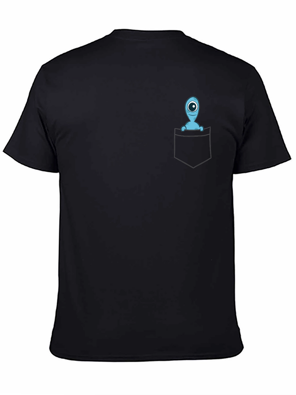 Pocket Alien Graphic Tee - Soft Cotton Blend