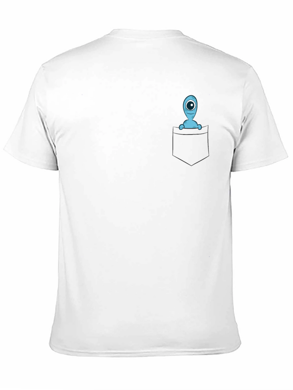 Pocket Alien Graphic Tee - Soft Cotton Blend