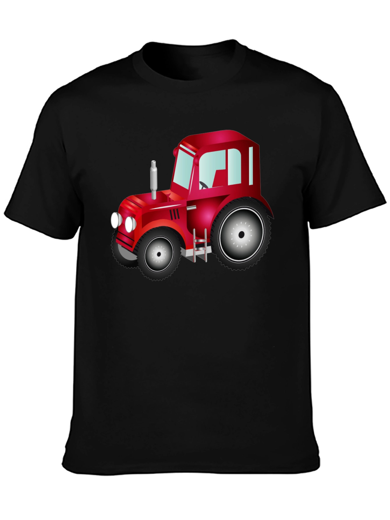 Red Tractor Graphic Tee - Farm Life Shirt