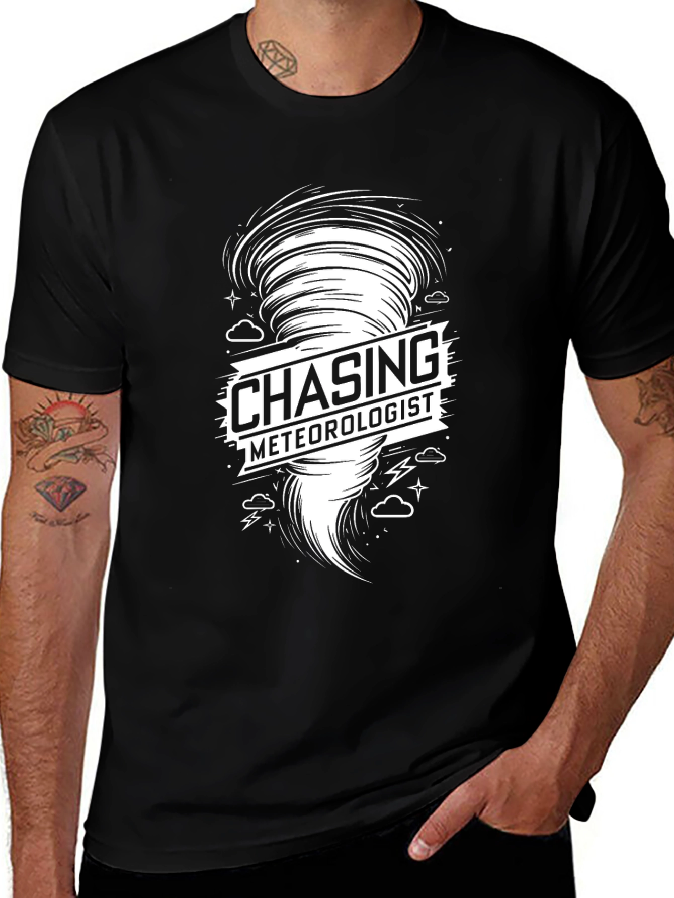 Chasing Meteorologist Graphic T-Shirt