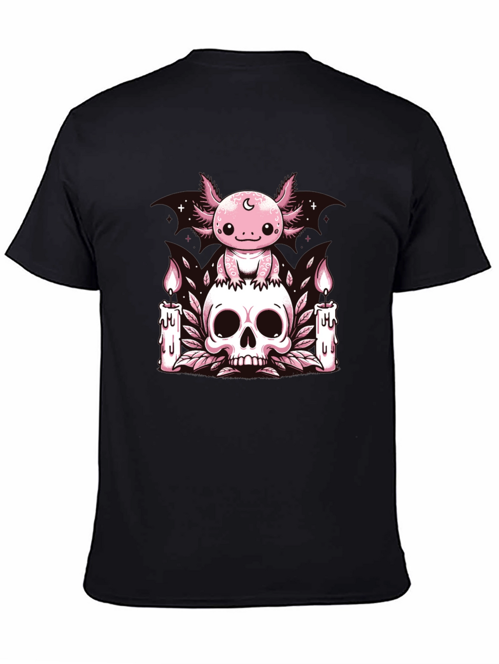 Axolotl Skull Candle T-Shirt