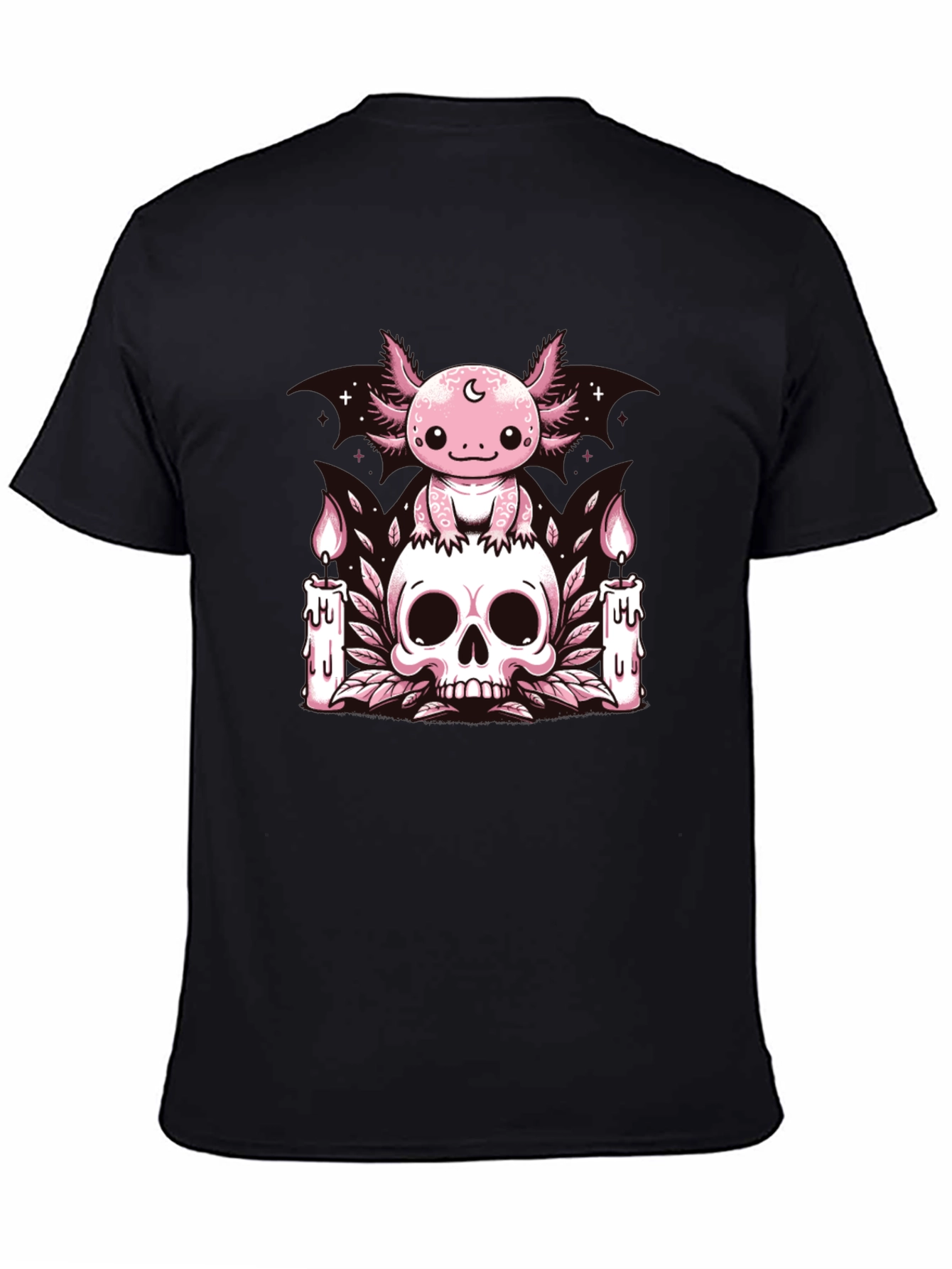 Axolotl Skull Candle T-Shirt
