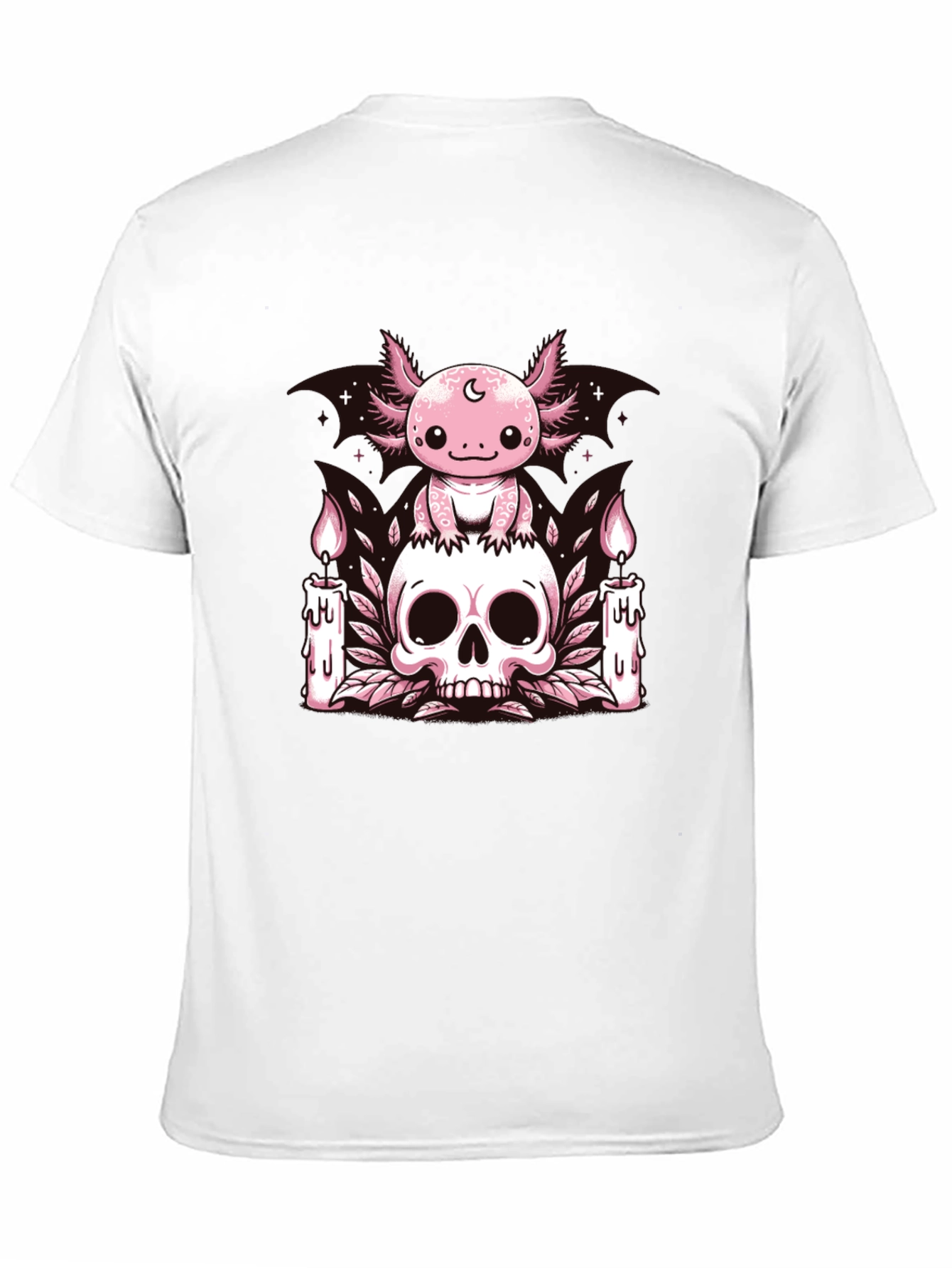Axolotl Skull Candle T-Shirt