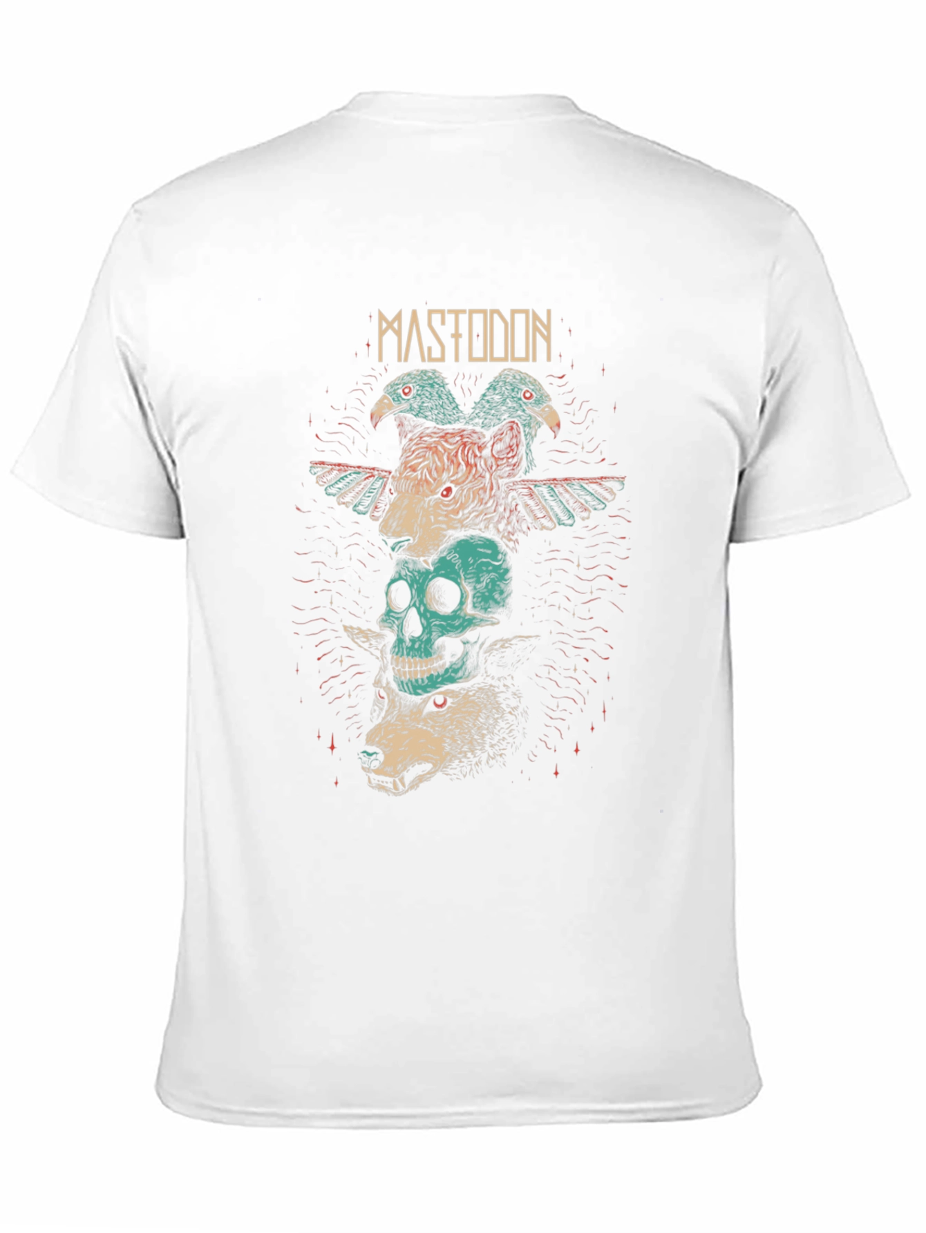 Mastodon Band Tee - Graphic Print Black T-Shirt