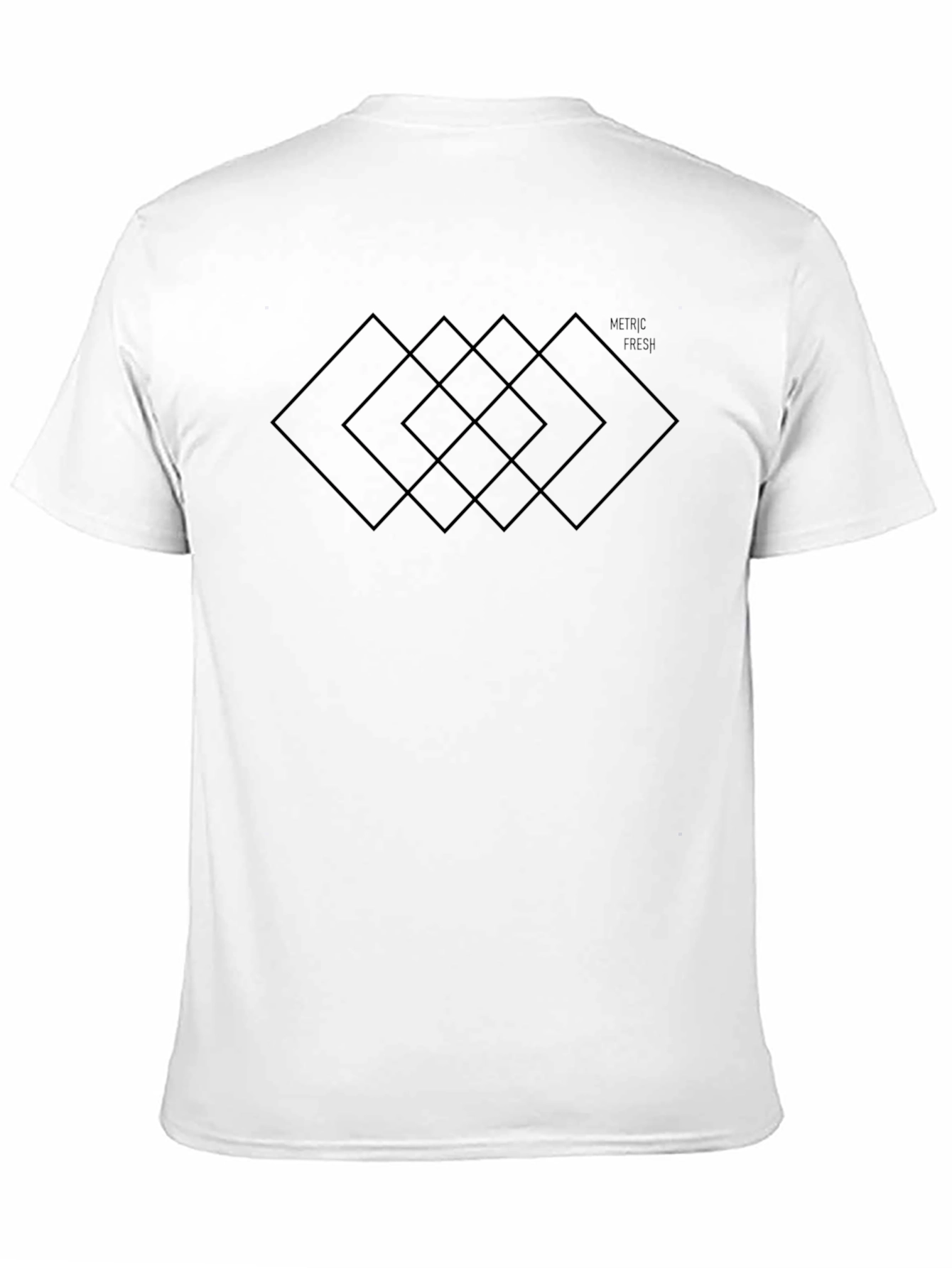 Modern Geometric Black T-Shirt