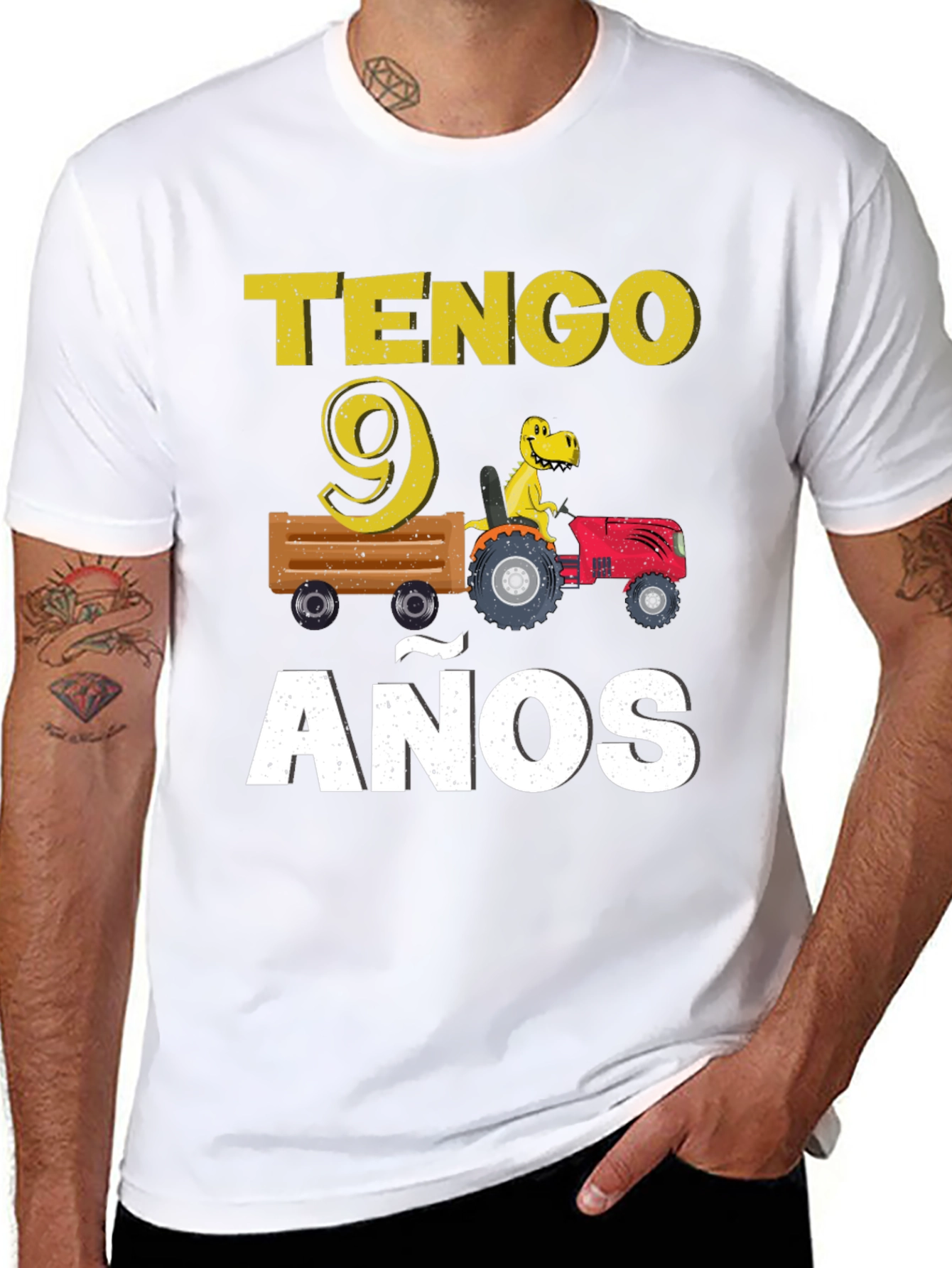 Tengo 9 Anos Dinosaur T-Shirt