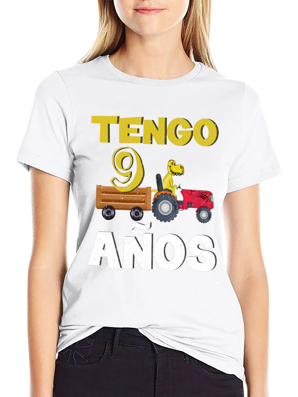Tengo 9 Anos Dinosaur T-Shirt