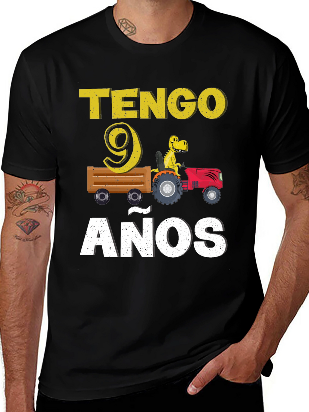 Tengo 9 Anos Dinosaur T-Shirt