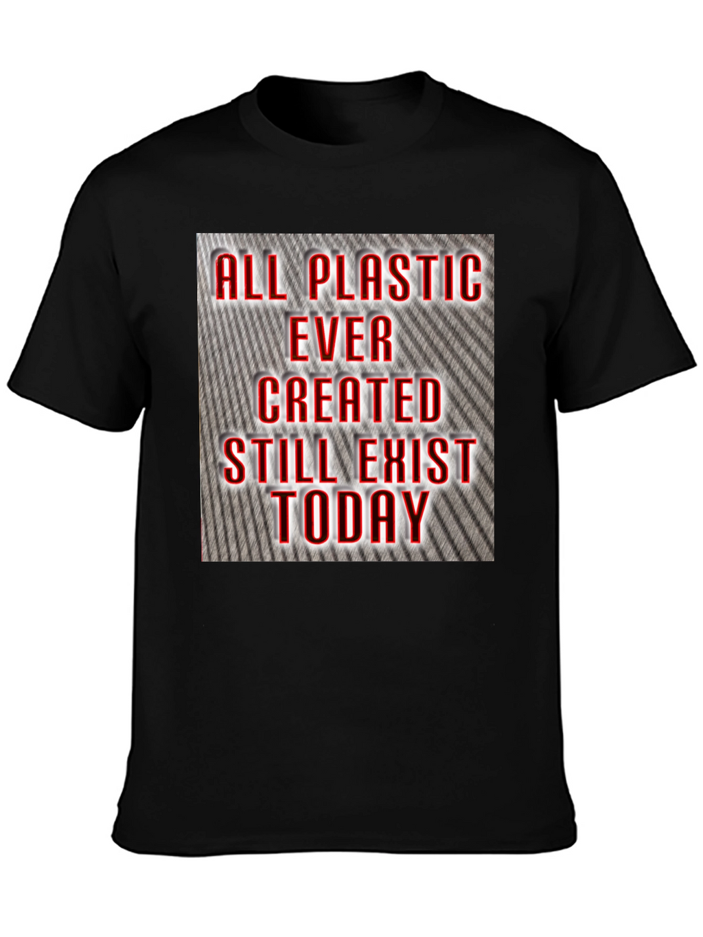 All Plastic Exists Today Graphic Tee - Black