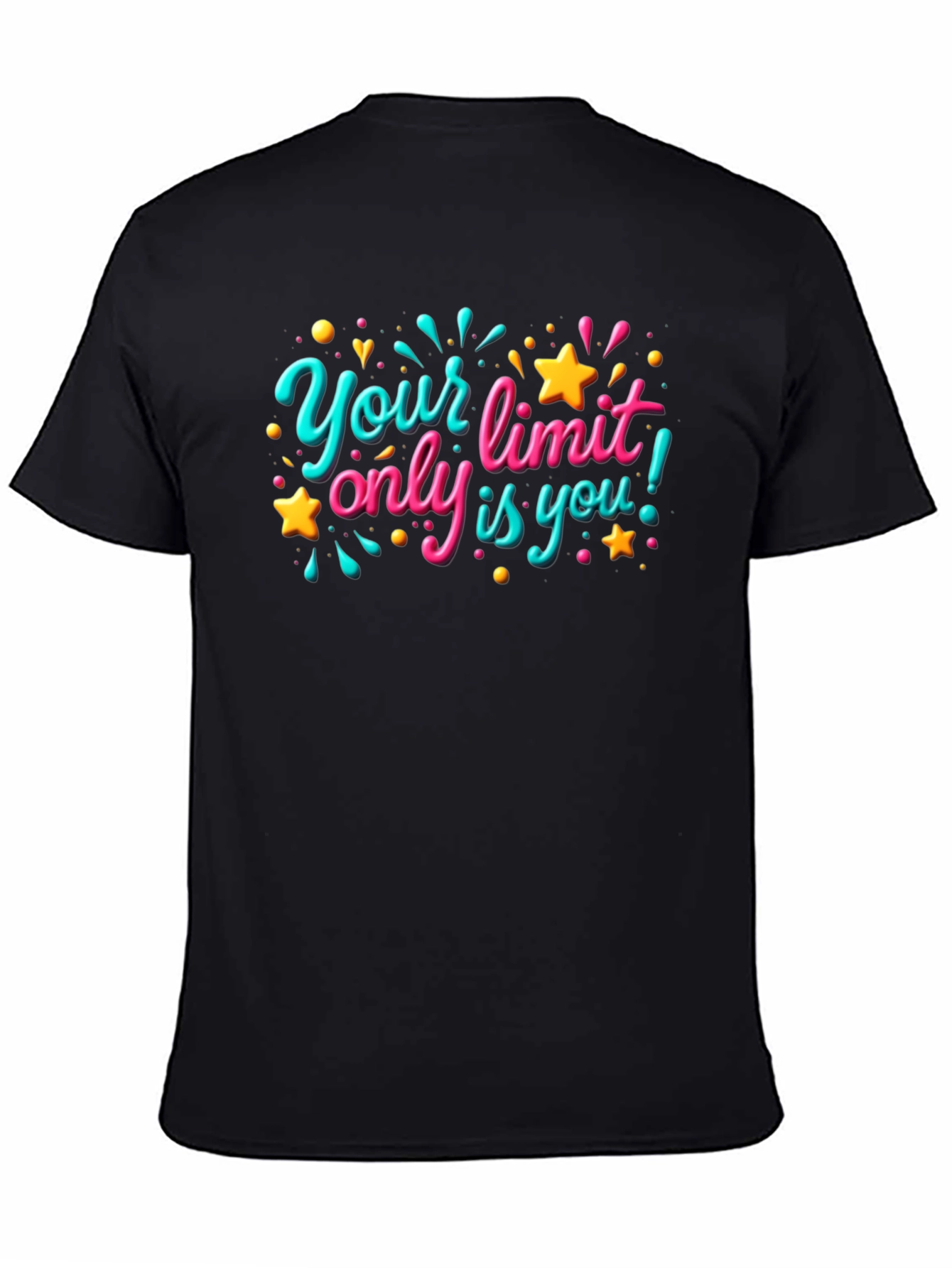 Motivational Graphic T-Shirt - Your Only Limit is You!