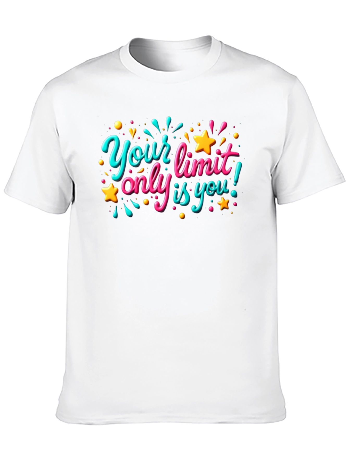 Motivational Graphic T-Shirt - Your Only Limit is You!