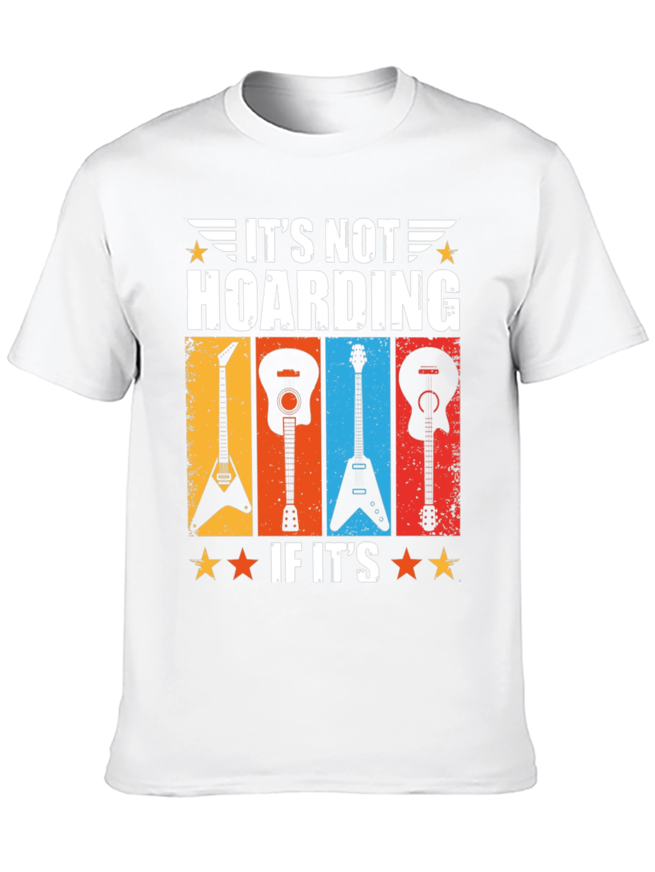 Guitar Hoarding Funny T-Shirt Rock Musician Tee