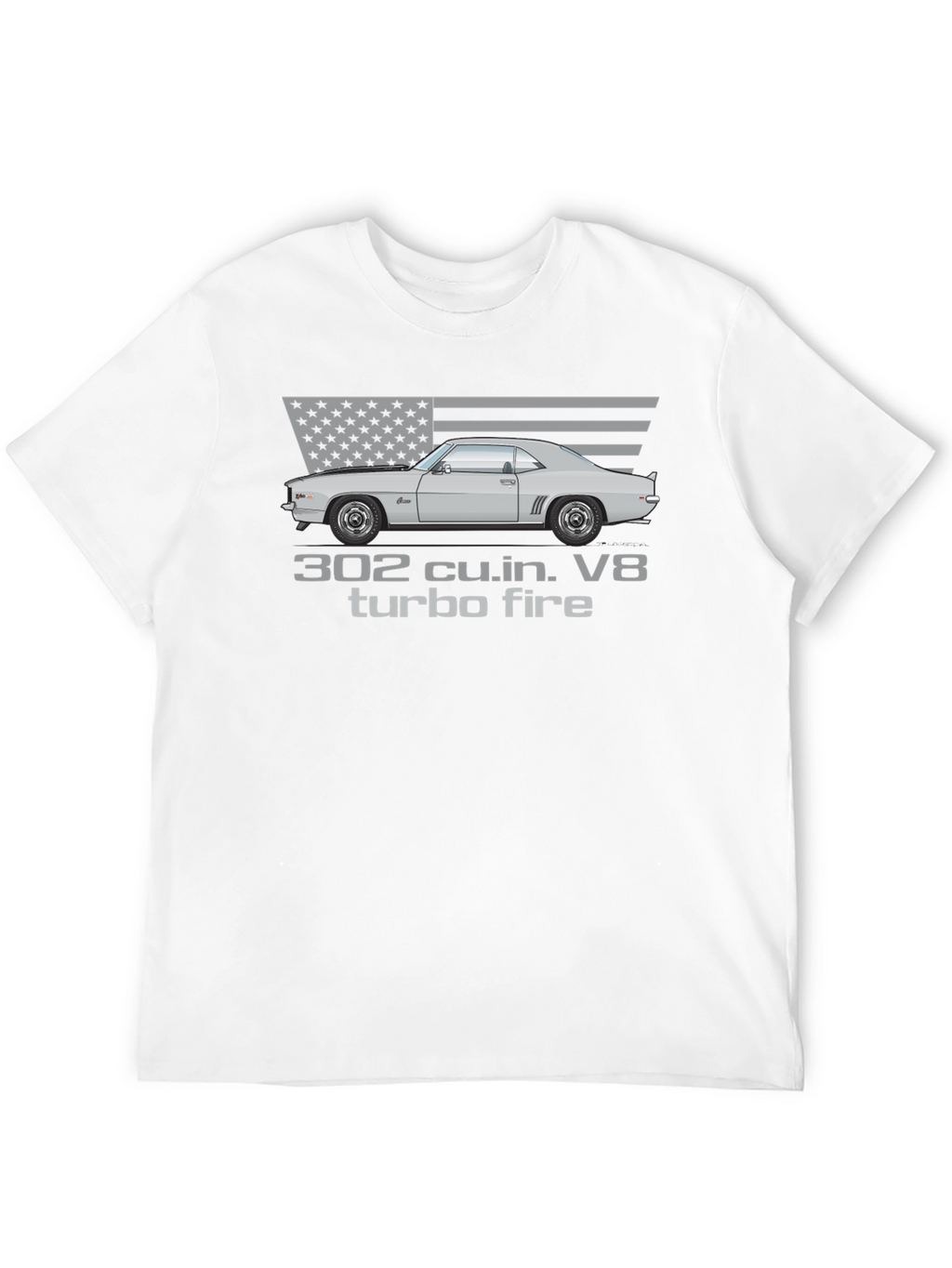 302 Turbo Fire Car Graphic T-Shirt