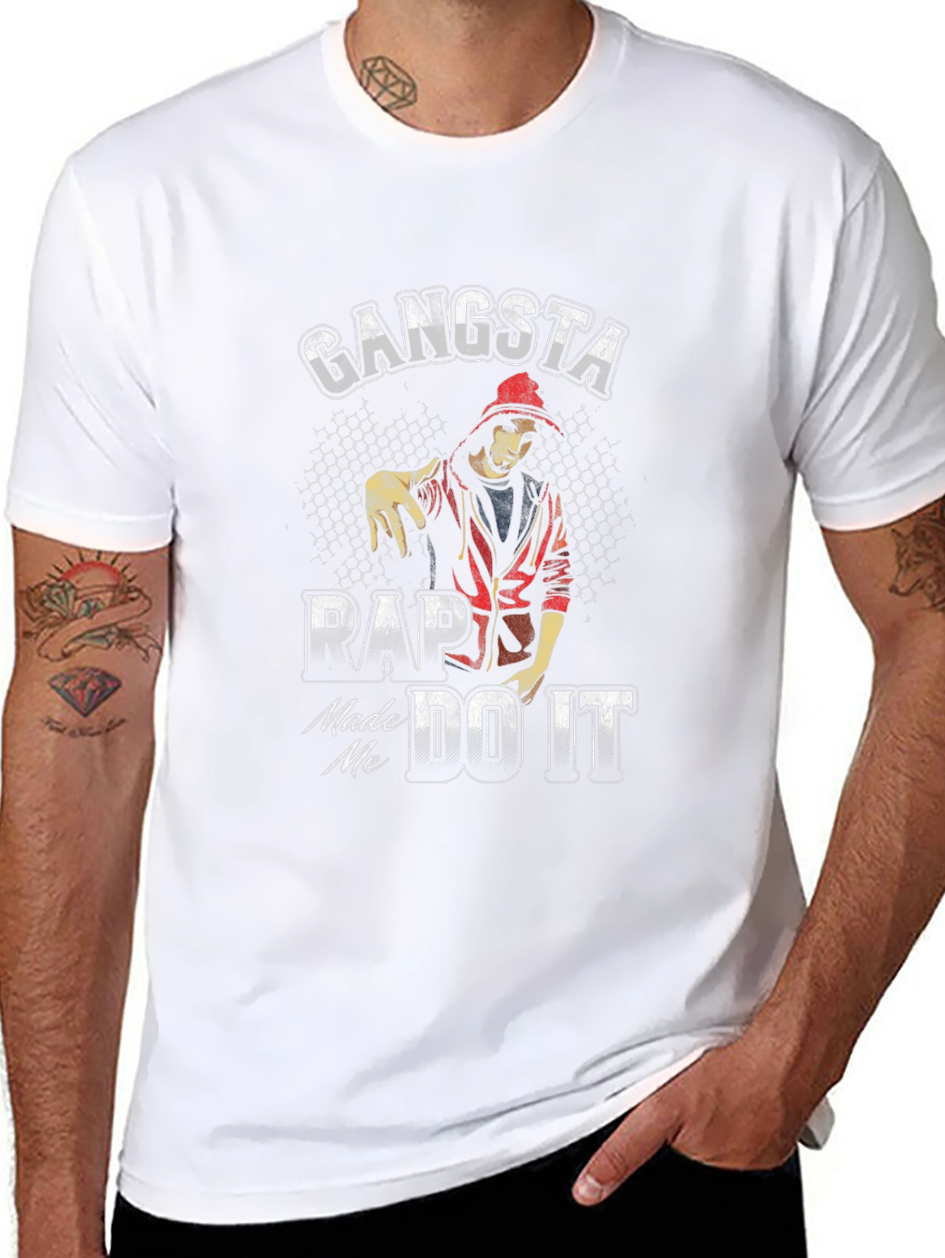 Gangsta Rap T-Shirt: Made Me Do It Graphic Tee