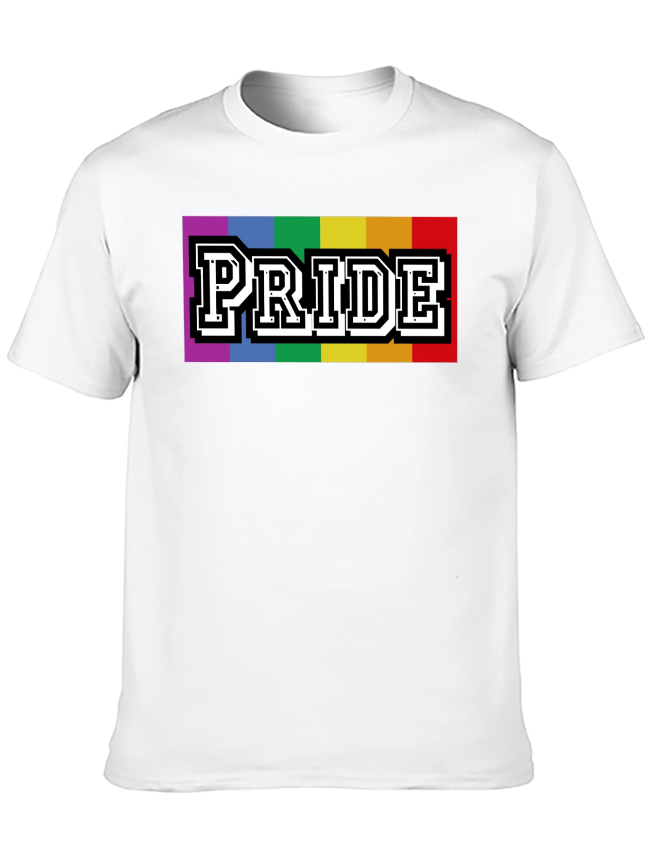 Pride Rainbow Graphic T-Shirt - Stylish Black Tee