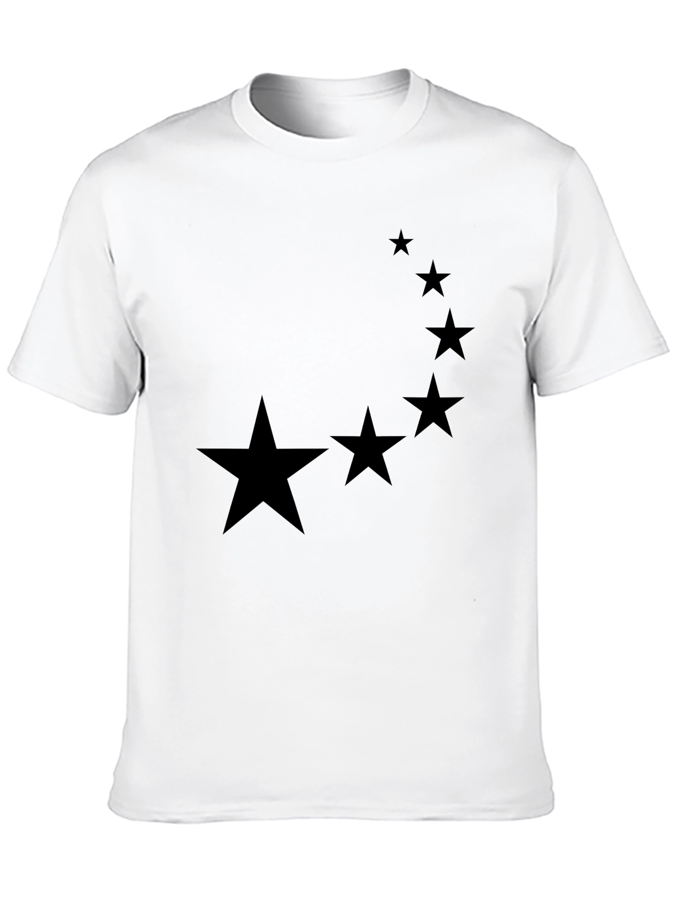 Starry Crescent Black Tee