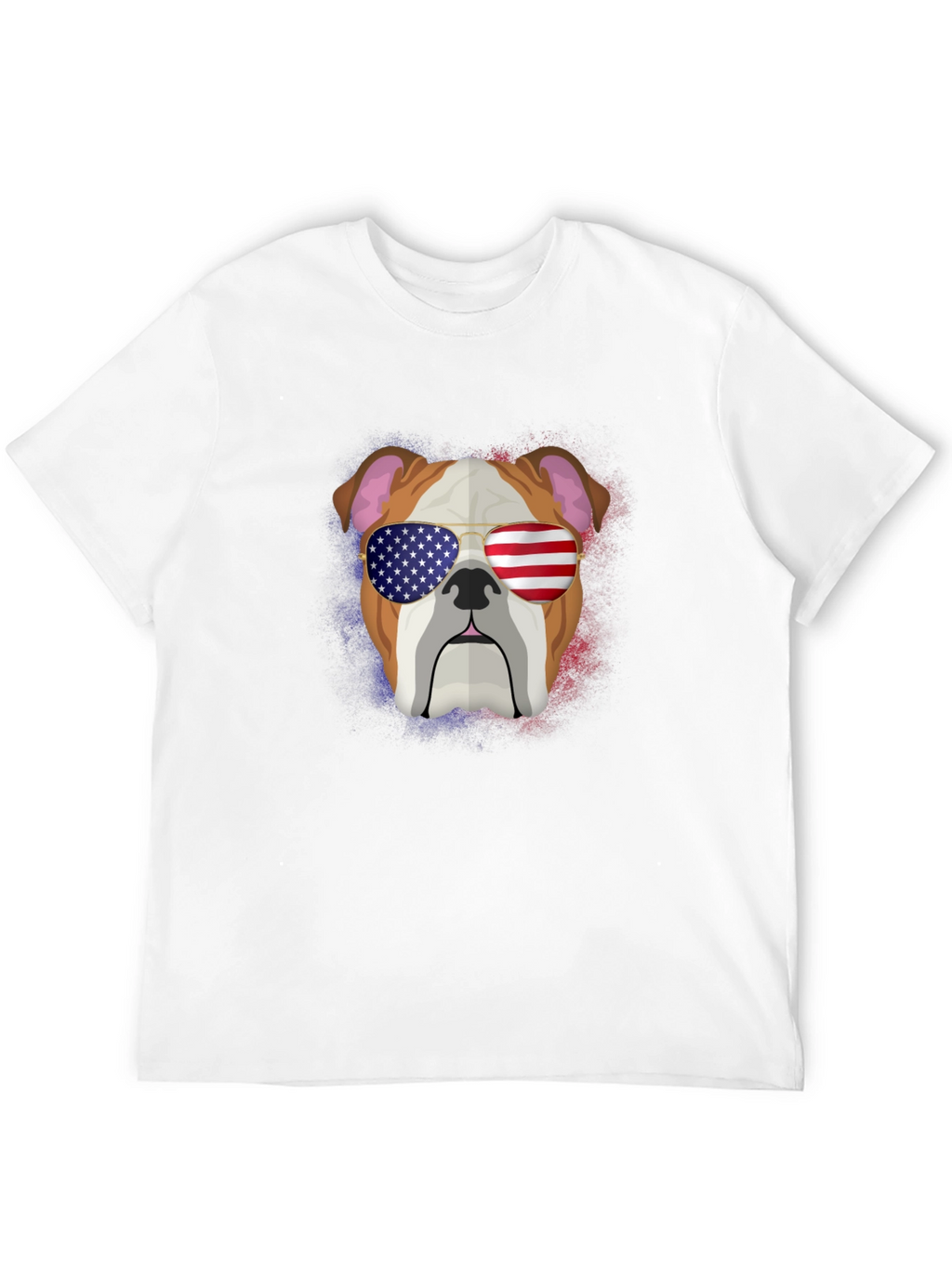 Patriotic Bulldog Graphic Tee