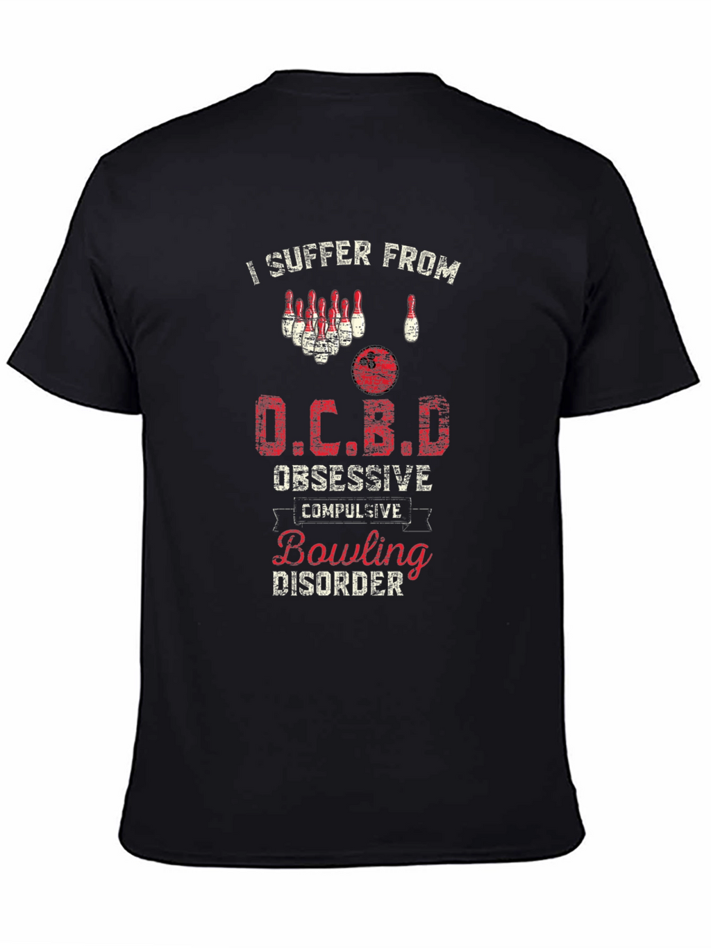 OCBD Bowling Disorder T-Shirt - Funny Bowler Tee