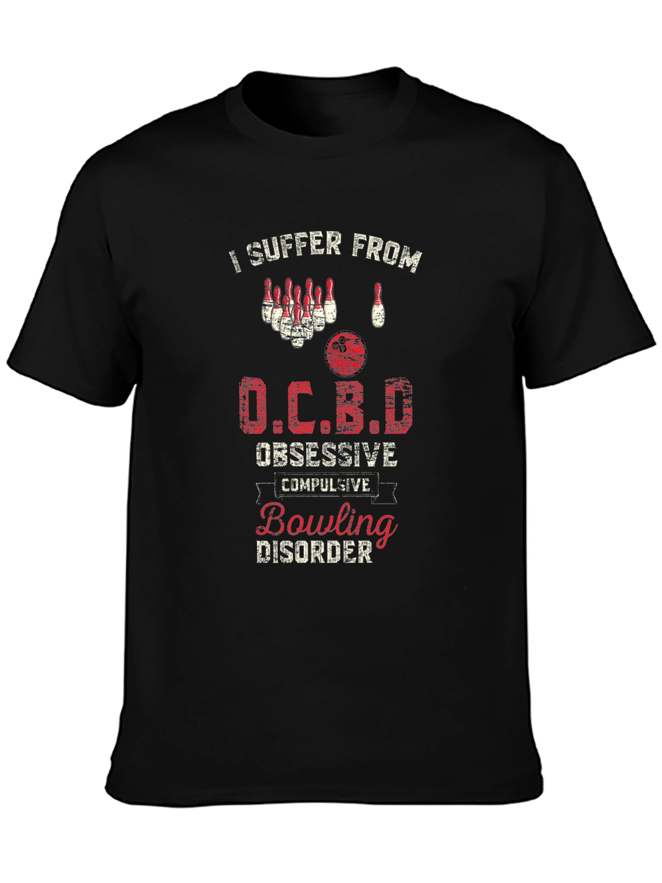 OCBD Bowling Disorder T-Shirt - Funny Bowler Tee