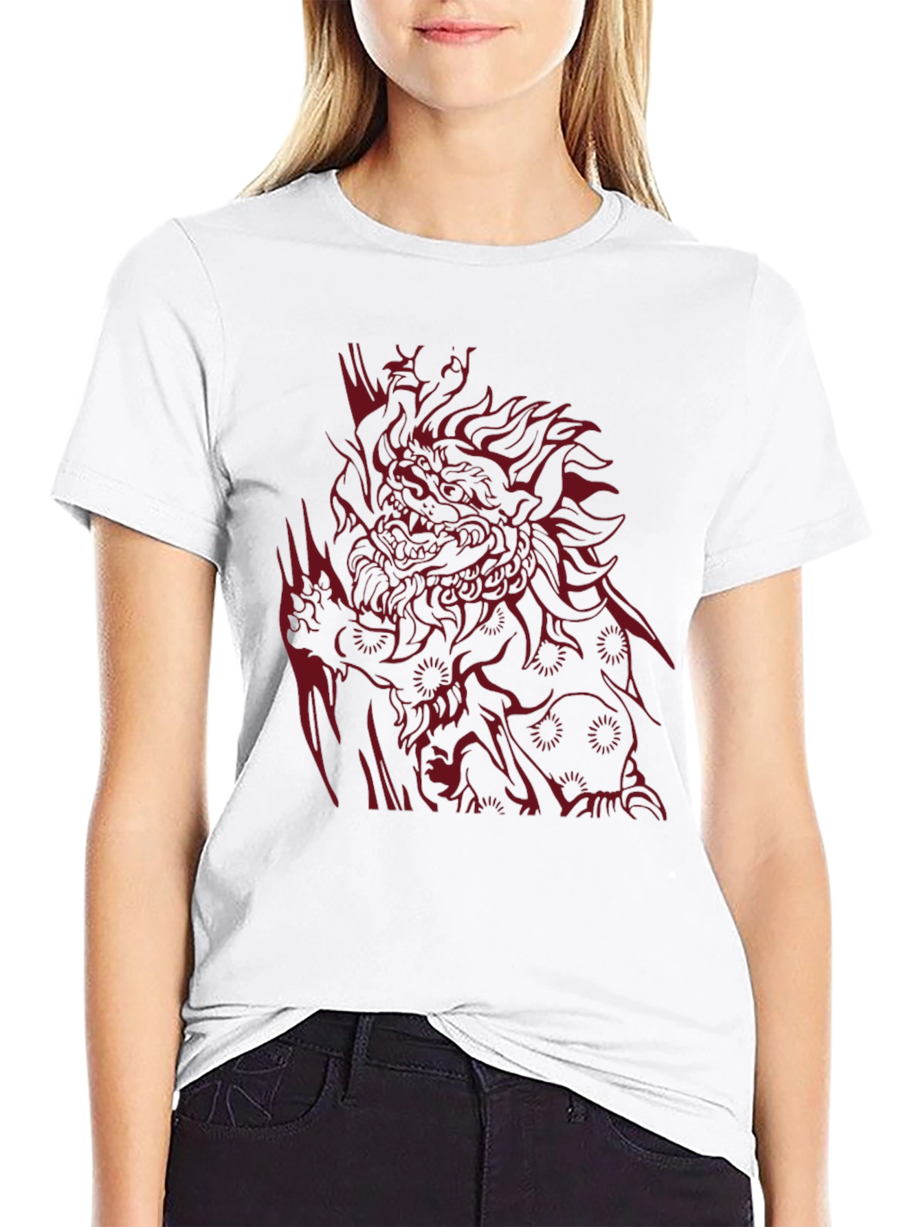Bold Graphic Tee: Dragon Design