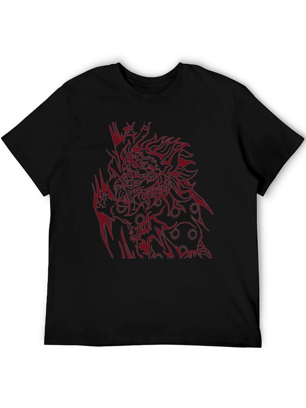 Bold Graphic Tee: Dragon Design