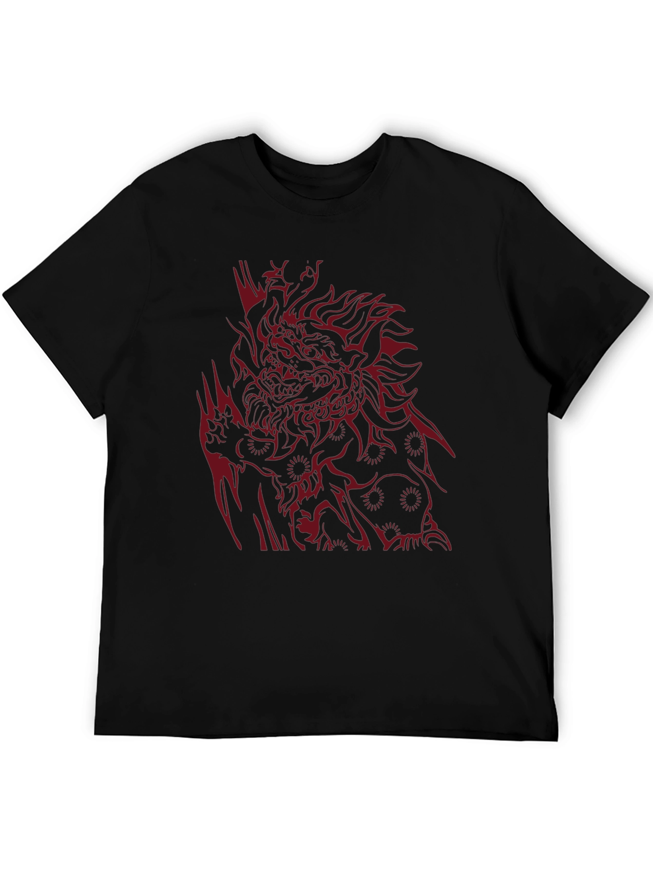 Bold Graphic Tee: Dragon Design