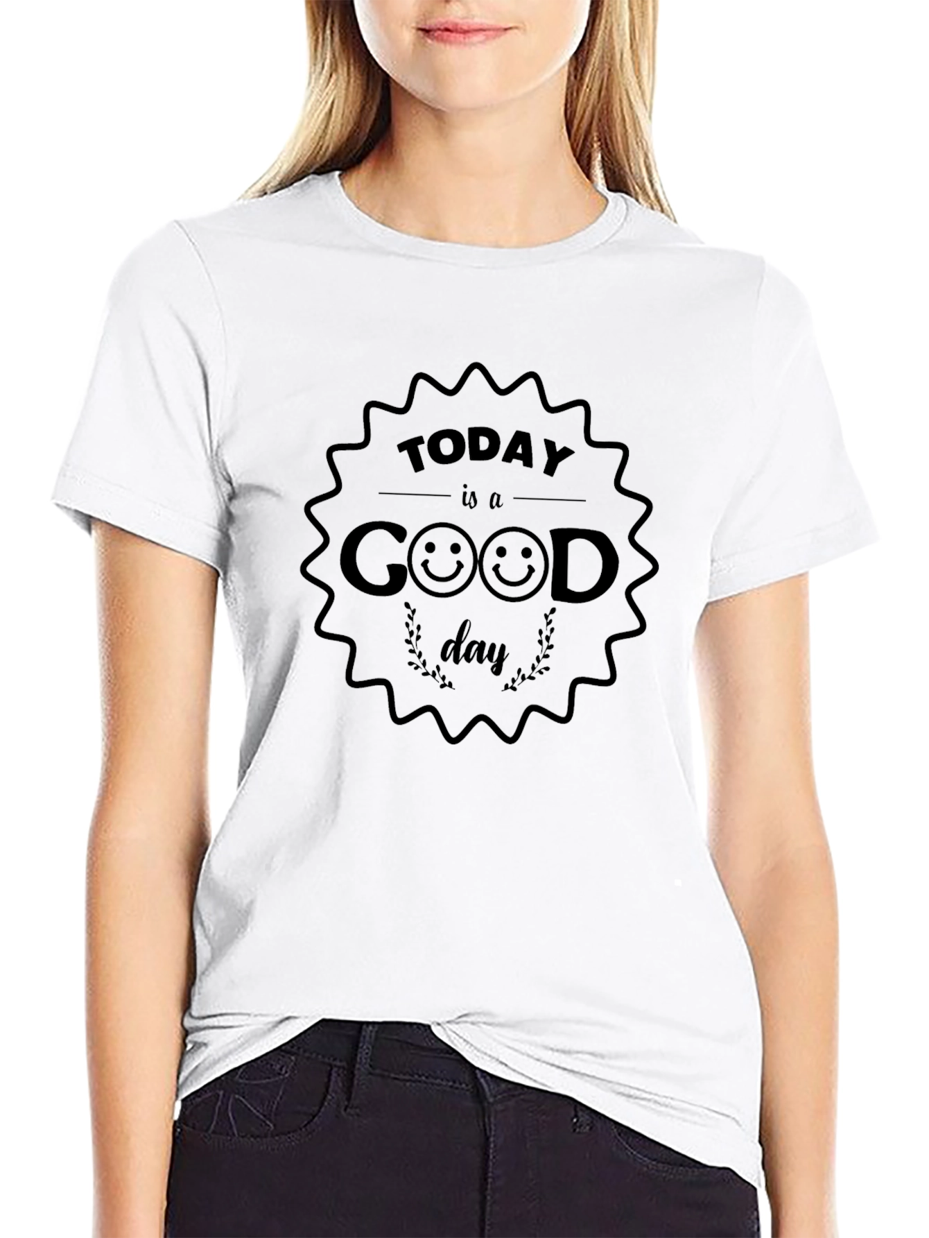 Today is a Good Day Graphic Tee - Black