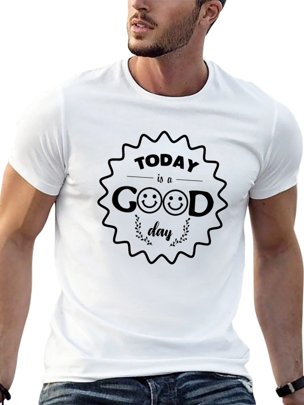 Today is a Good Day Graphic Tee - Black
