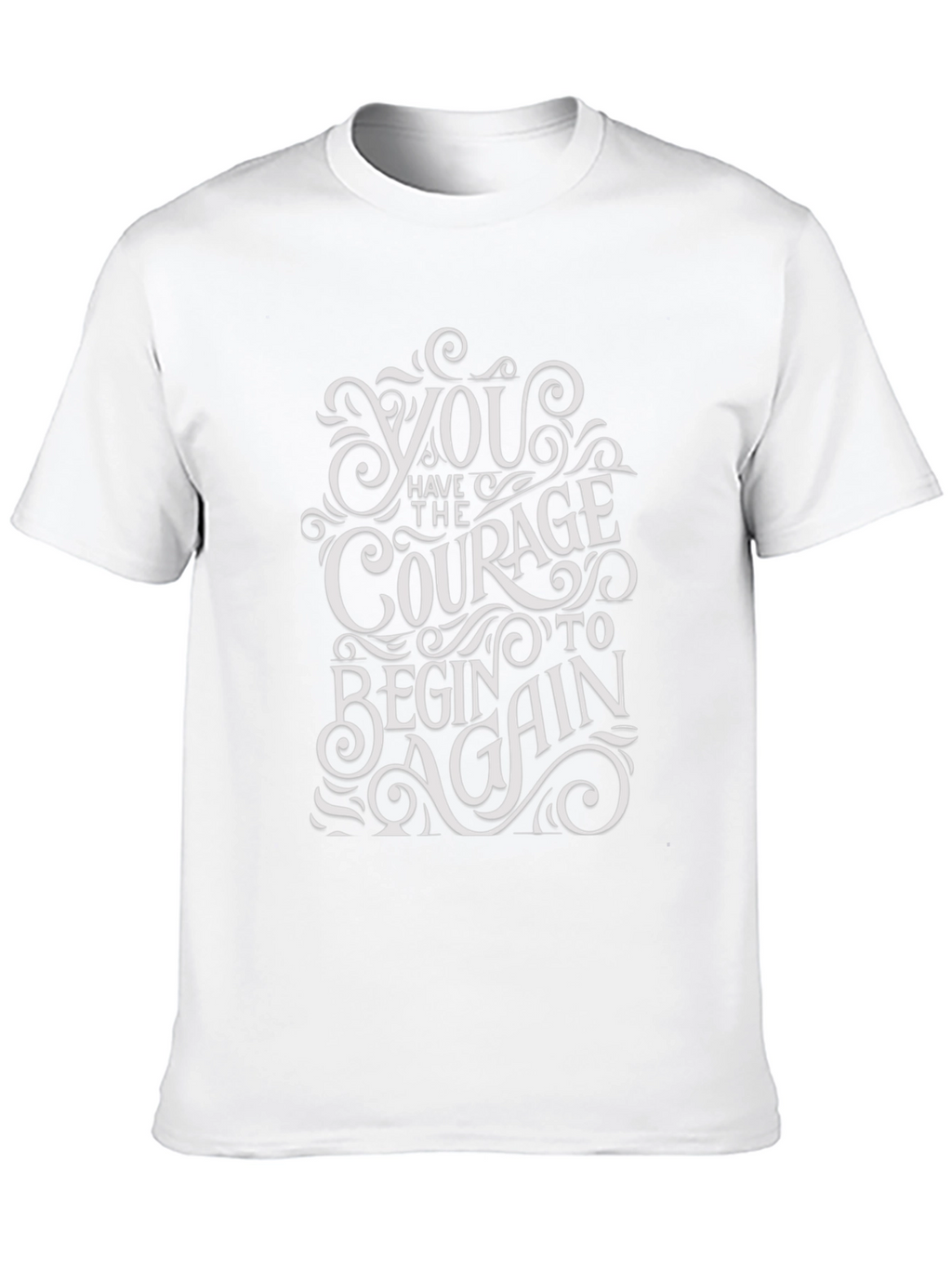 Courage to Begin Again Black Graphic Tee