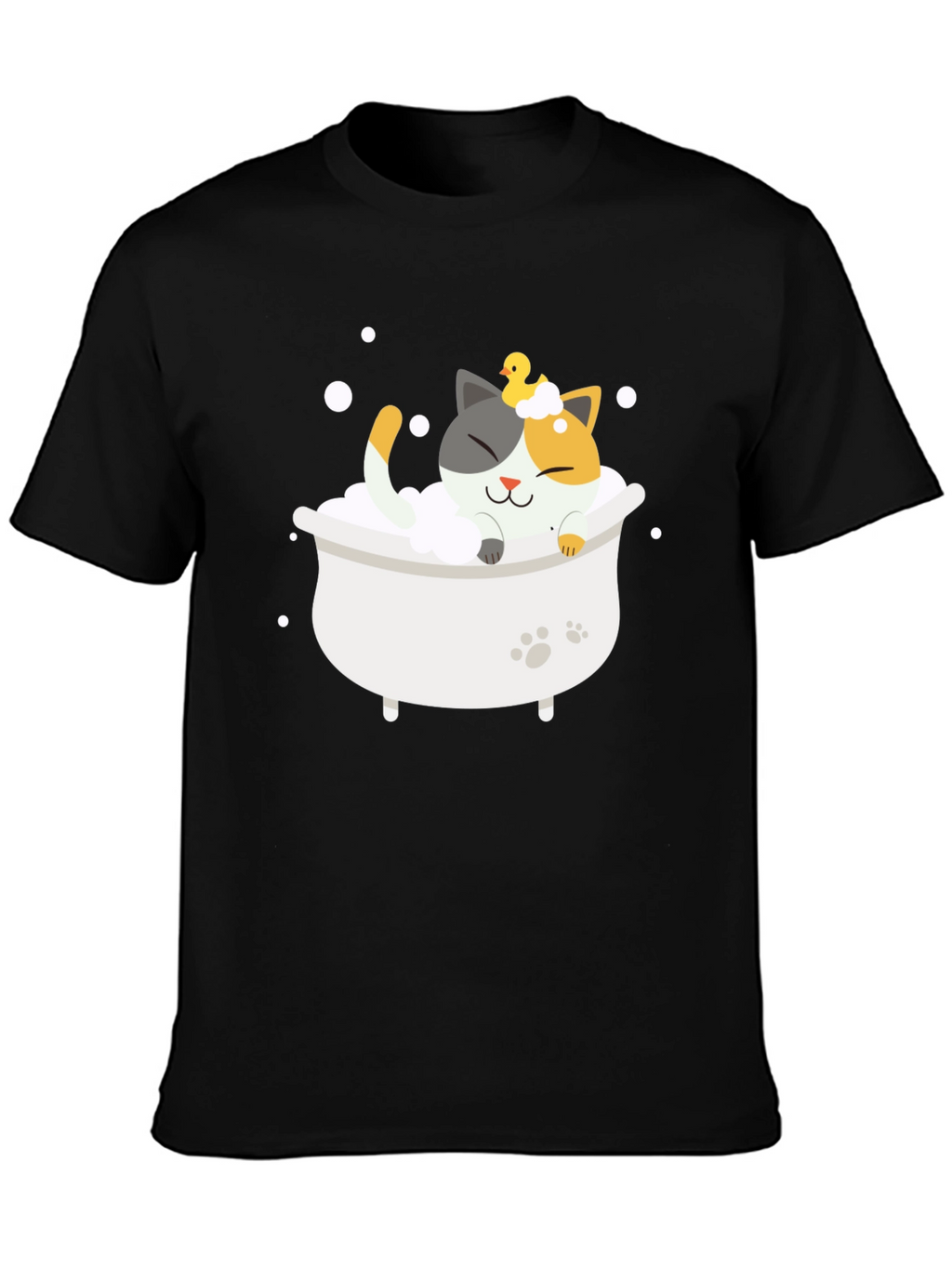 Cute Cat Bath T-Shirt - Relax in Style!
