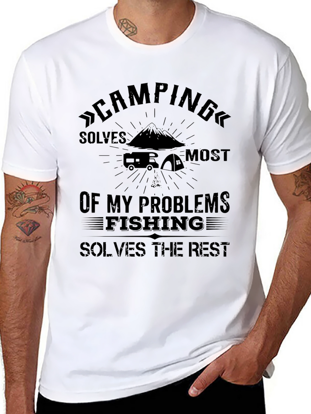 Camping & Fishing Problem Solver T-Shirt