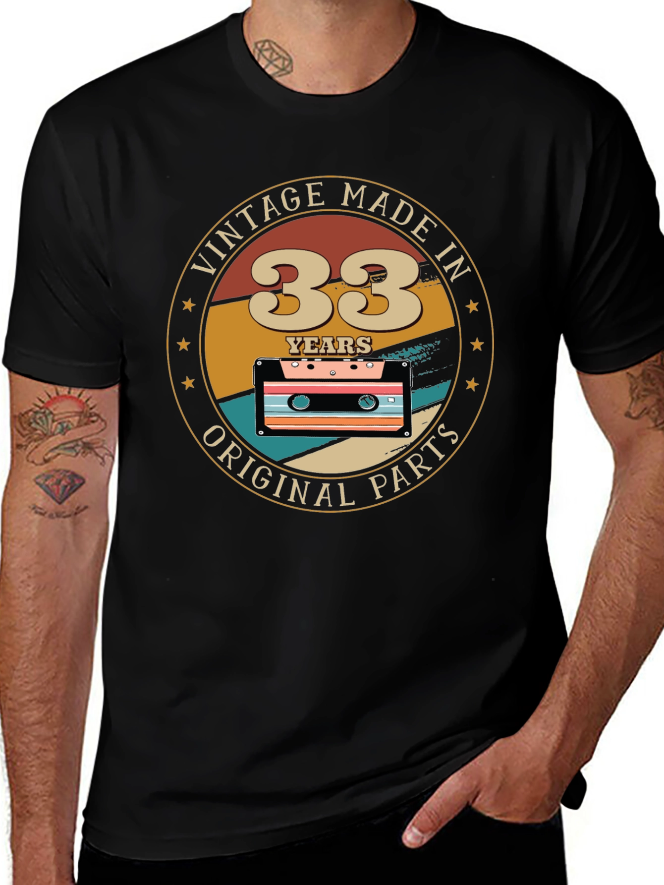 Vintage 33 Years Original Parts T-Shirt