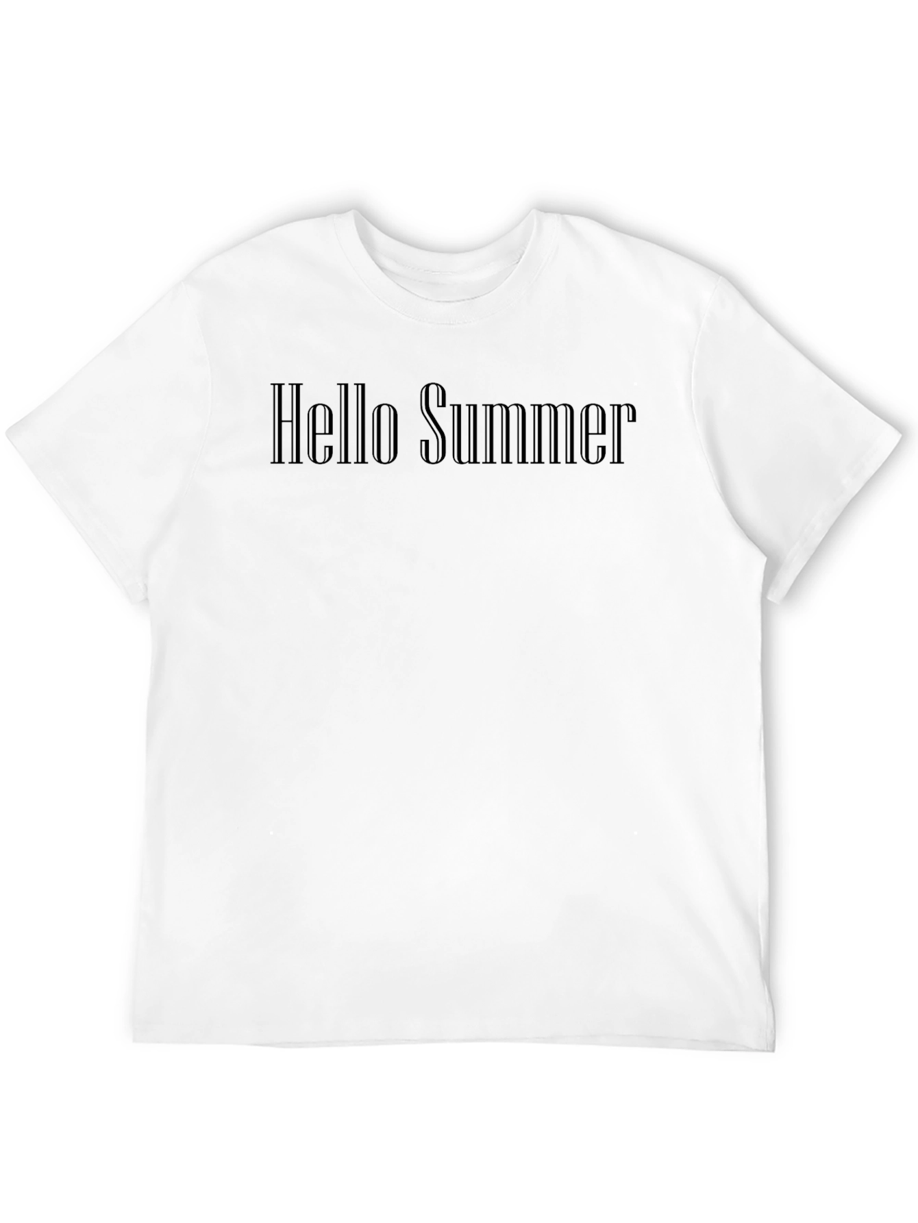 Mens Hello Summer Graphic Tee - Black