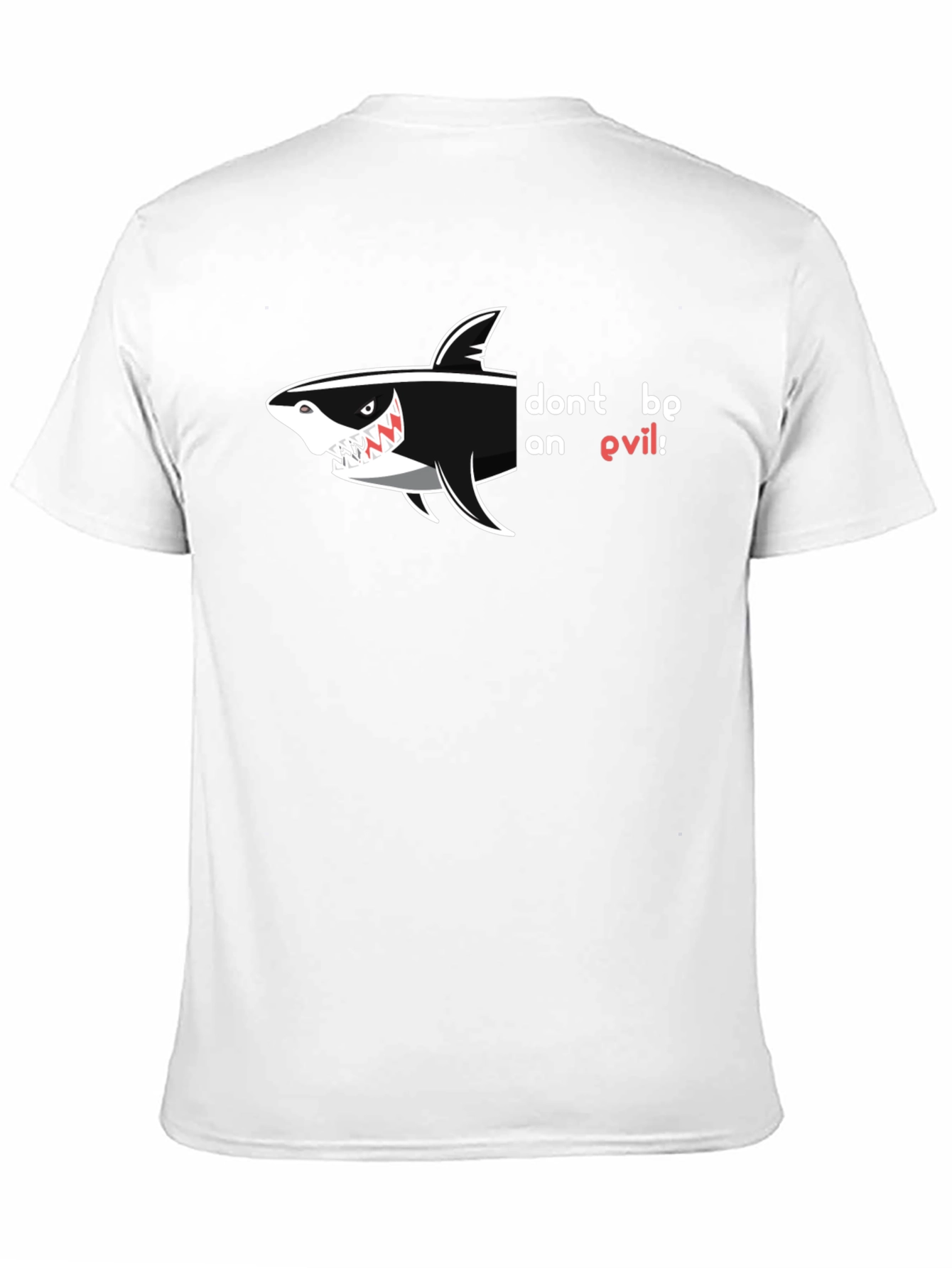 Dont Be An Evil Shark Black T-Shirt