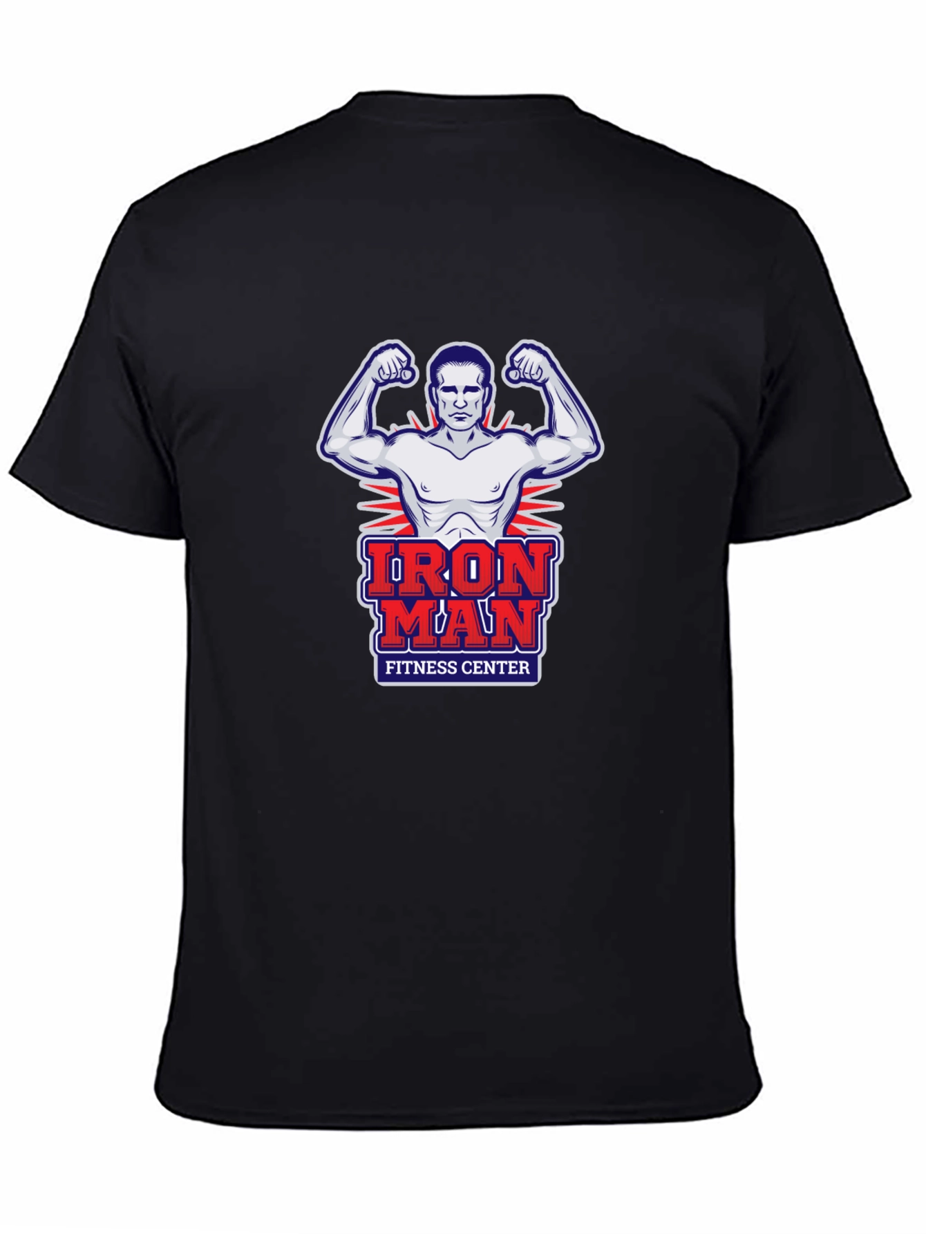Iron Man Fitness Center Graphic T-Shirt