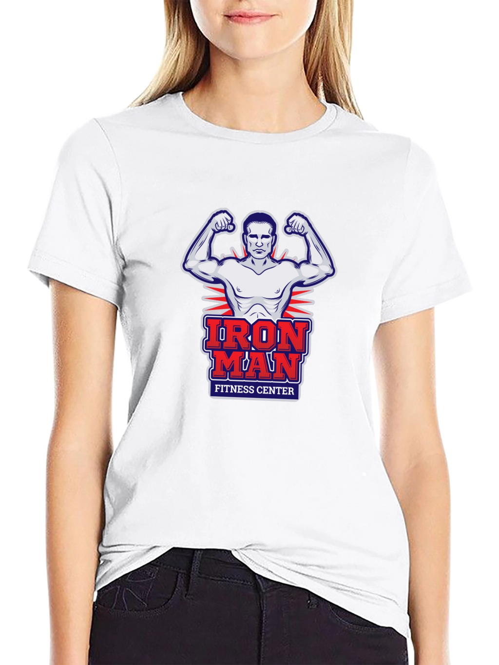Iron Man Fitness Center Graphic T-Shirt