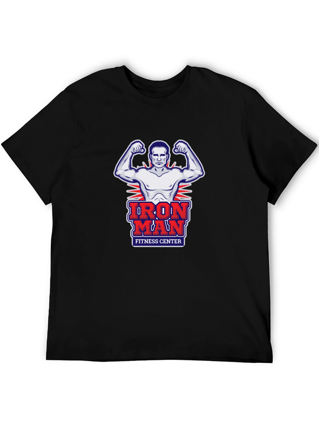 Iron Man Fitness Center Graphic T-Shirt