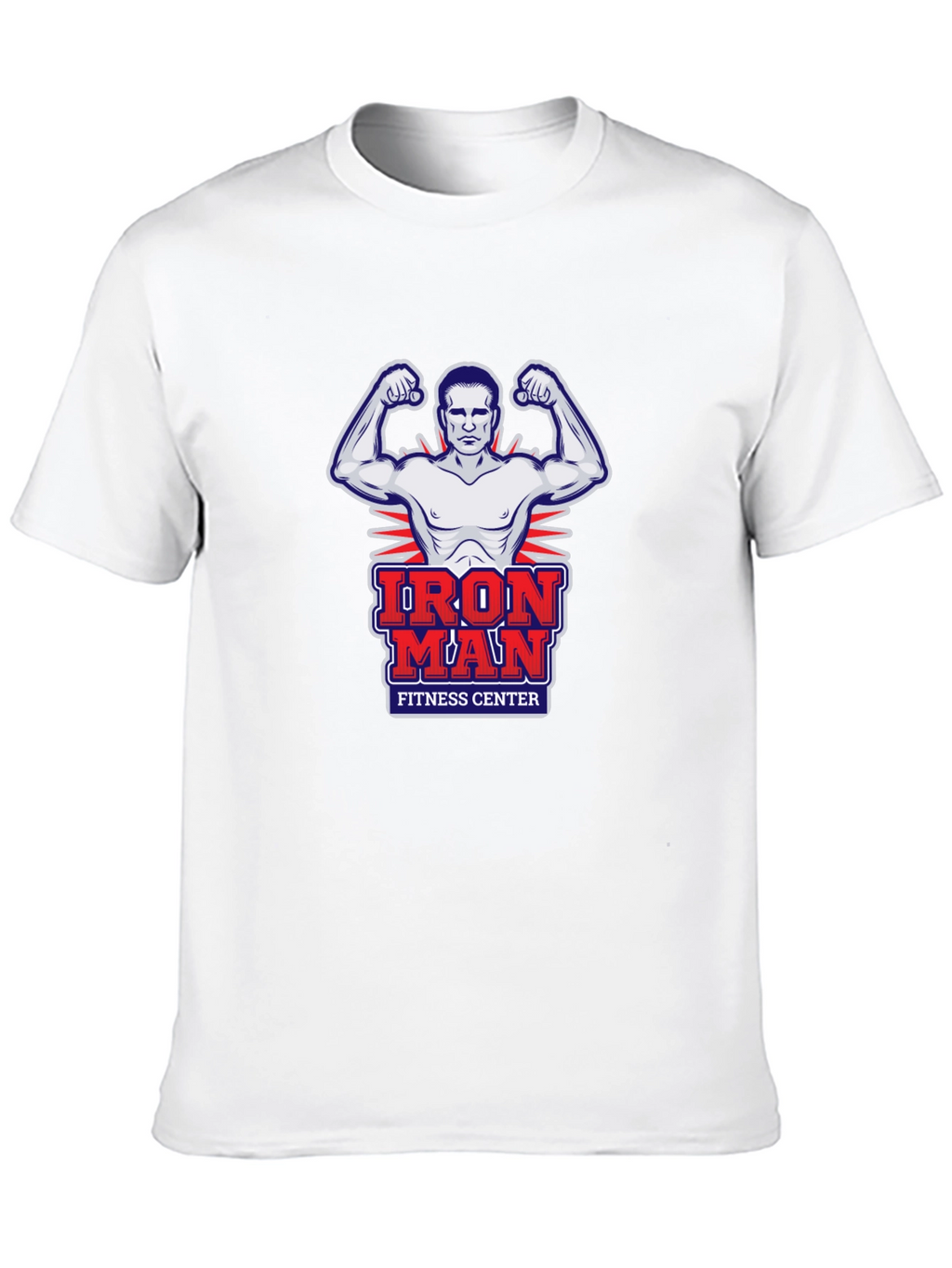 Iron Man Fitness Center Graphic T-Shirt
