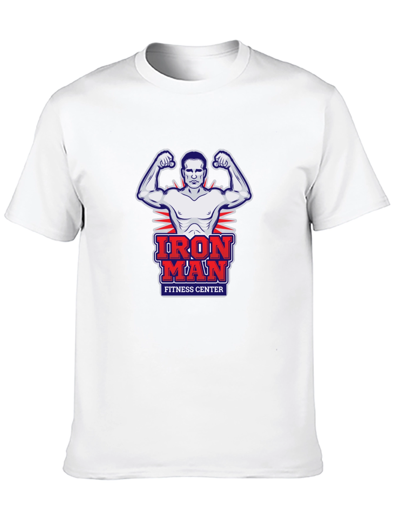 Iron Man Fitness Center Graphic T-Shirt