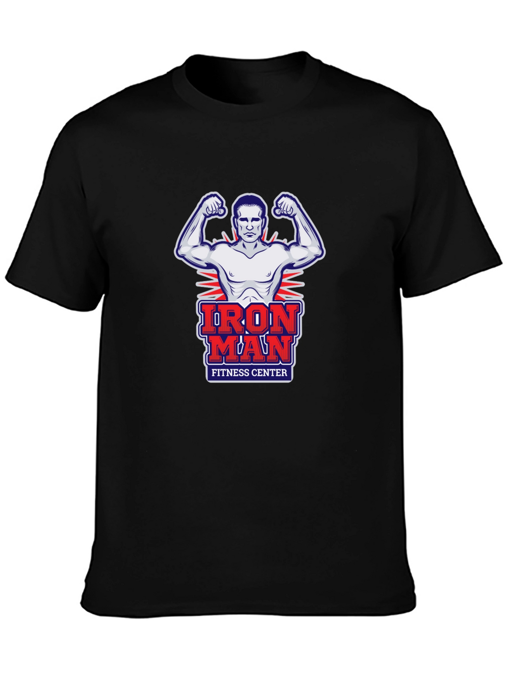 Iron Man Fitness Center Graphic T-Shirt