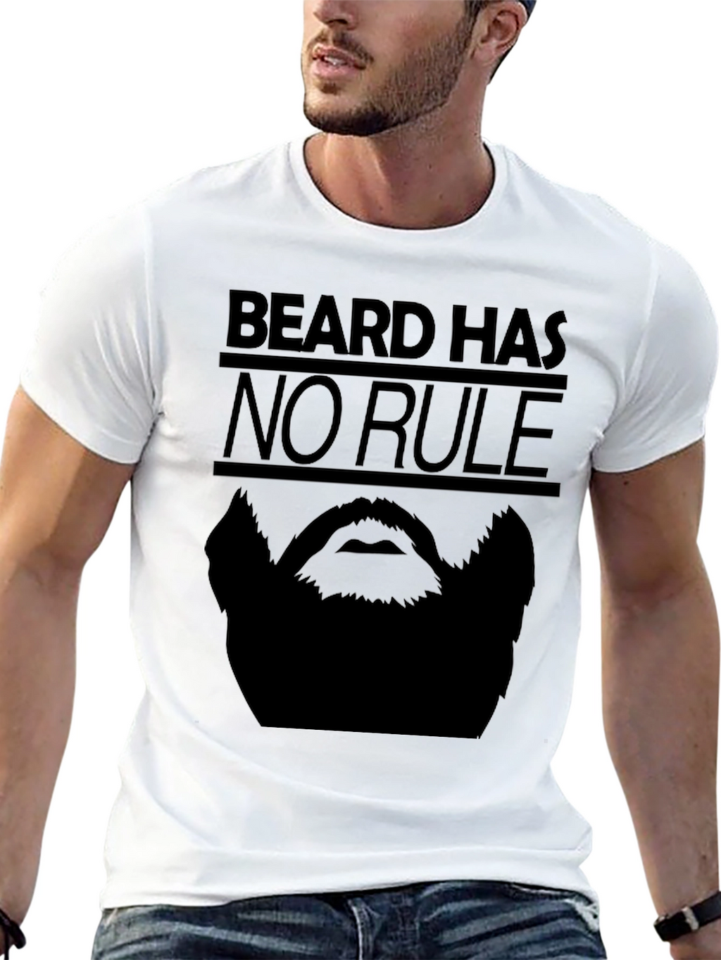 Beard Has No Rule Graphic Tee