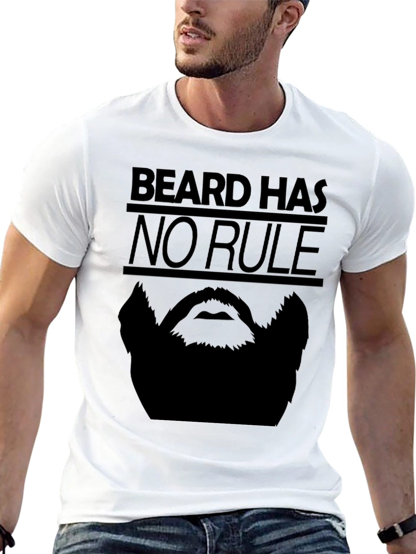 Beard Has No Rule Graphic Tee