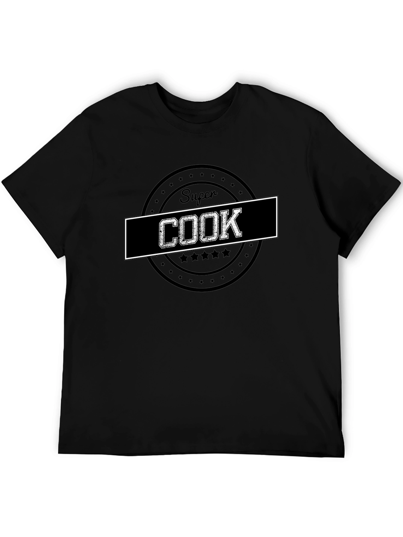 Super Cook Graphic T-Shirt - Black Cotton Tee