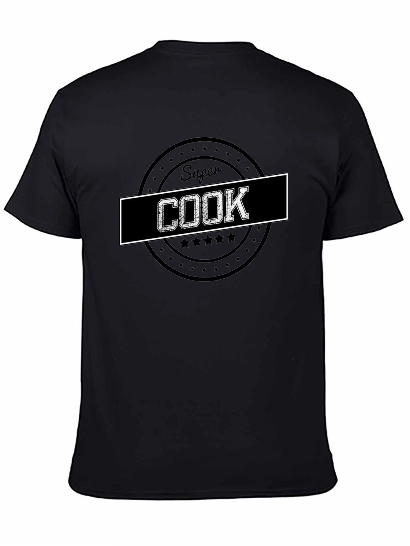 Super Cook Graphic T-Shirt - Black Cotton Tee