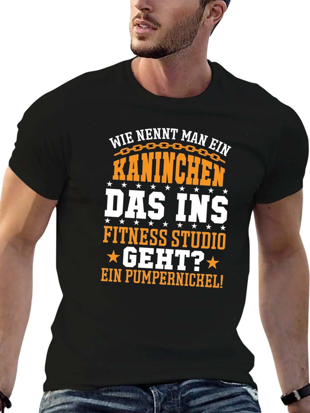Gym Bunny T-Shirt - Funny German Pun