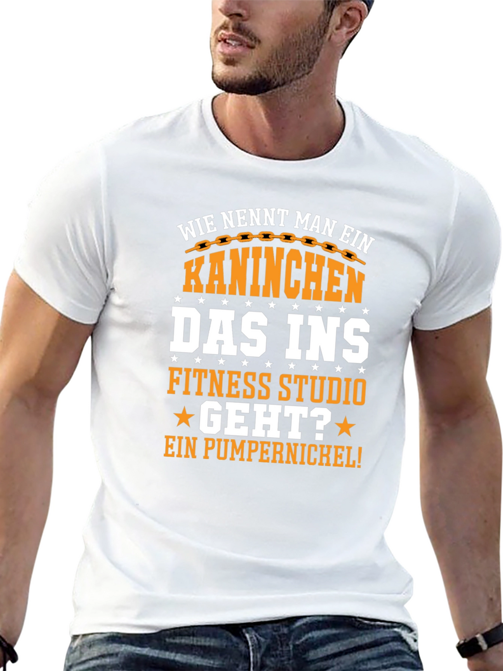Gym Bunny T-Shirt - Funny German Pun