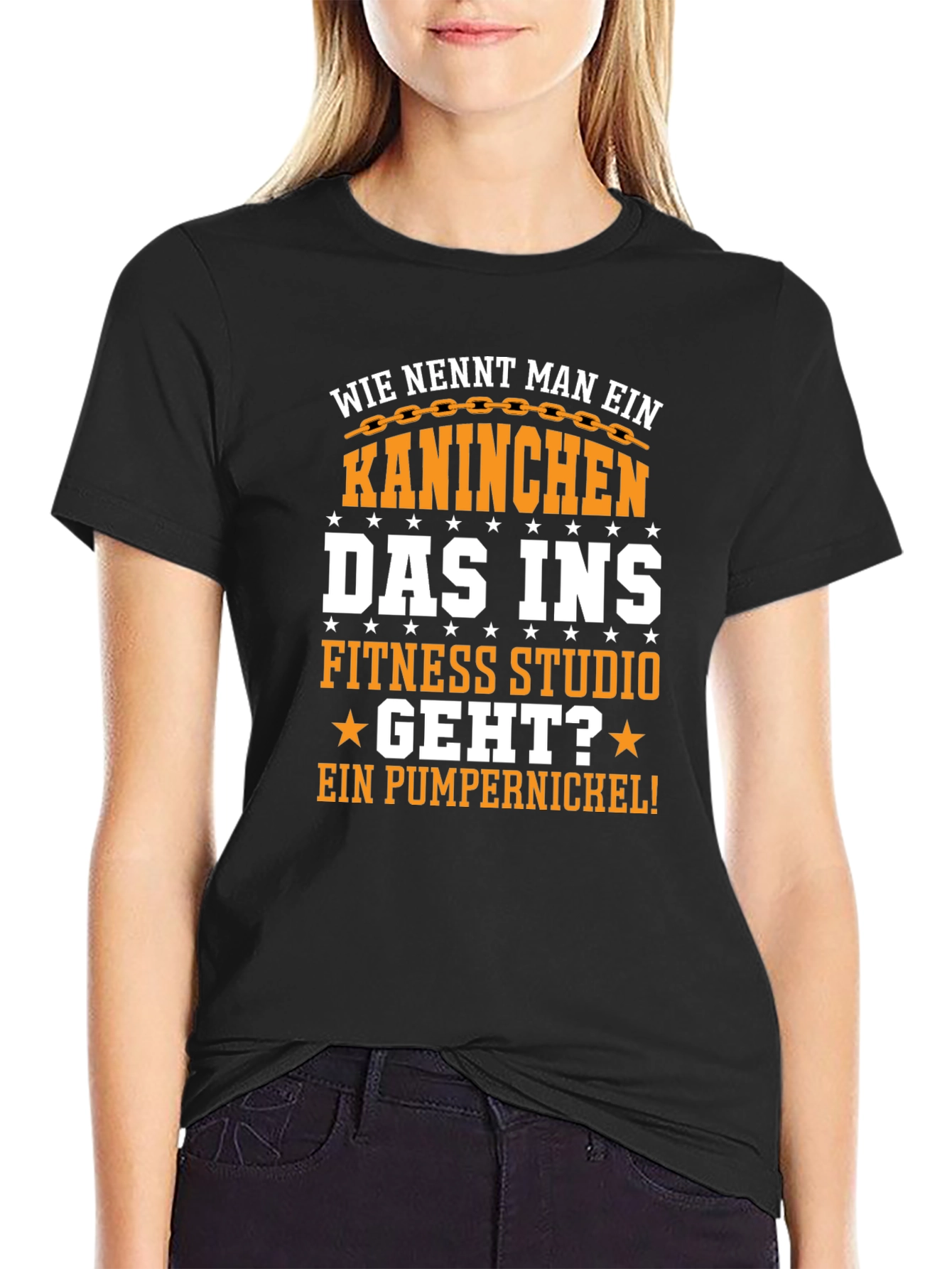 Gym Bunny T-Shirt - Funny German Pun